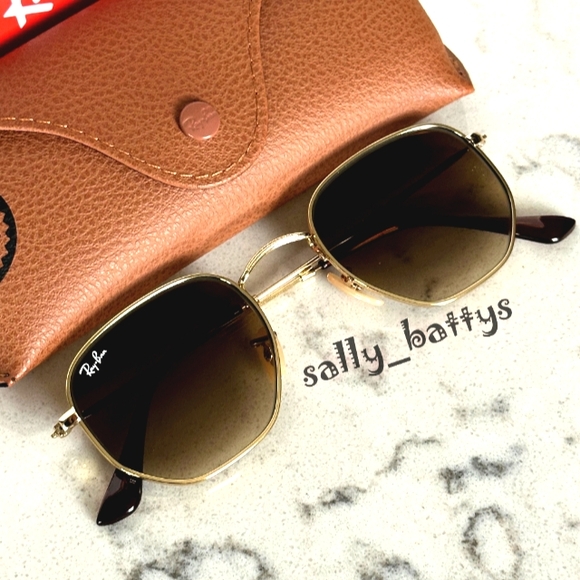 Ray-Ban (Store Display) Hexagonal Gradient Brown RB3548 - Picture 4 of 17